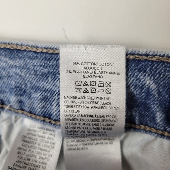 LUCKY brand relaxed jean short high rise frayed hem 30 - Picture 8 of 12